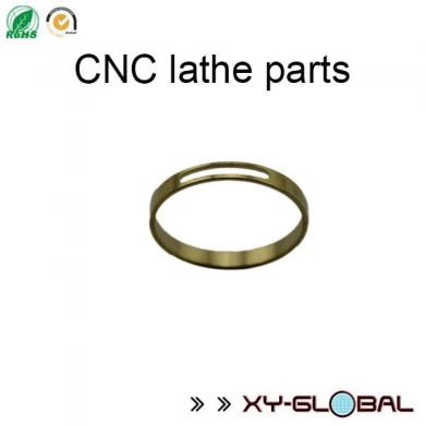 SUS304 CNC lathe ring with gold plated