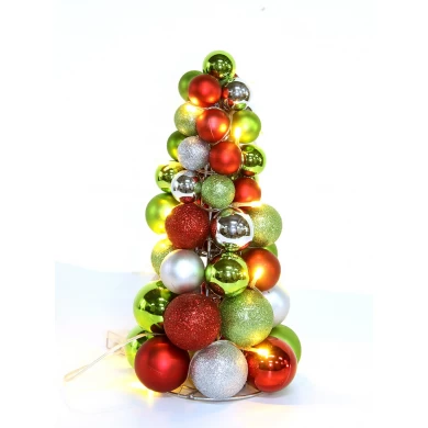 12" populaire couleur métal cône Prelit arbre de Noël