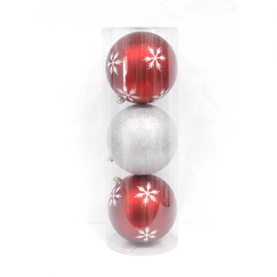 150mm Printed Xmas Decorative Plastic Ball