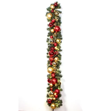 170 cm 電池式クリスマスの花輪