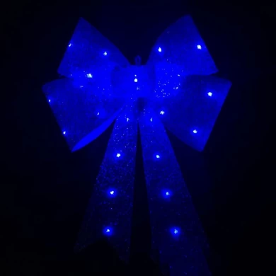 18inch 24inch large led christmas bow for xmas tree wreath front door hanging decoration
