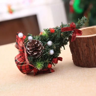 20cm Mini Christmas tree decoration table top small xmas ornament tree