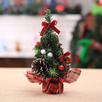 20cm Mini Christmas tree decoration table top small xmas ornament tree