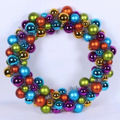 24inch Colorful Special Christmas Ball Wreath