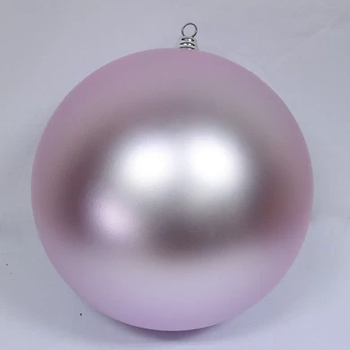 400mm Shatterproof Christmas Plastic Shiny Silver Bauble