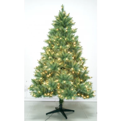 7' PE Artifical Outdoor Lighted Christmas Tree