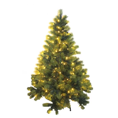 7.5-Ft Pre-lit Pvc Artificial Clear Lights Christmas Tree