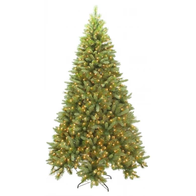 7.5-Ft pre lit lenox quick set pine clear lights christmas tree