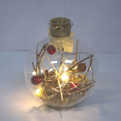 80mm High Quality Xmas Decorated Glass Ball