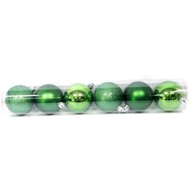 80mm Shatterproof Xmas Plastic Ball Ornament