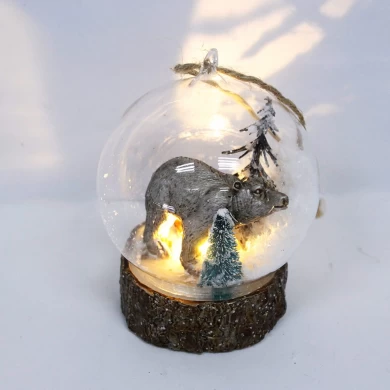 Attractive Hot Selling Glass Ball Decoration With Led Lights