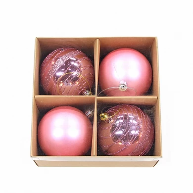 Attractive shatterproof plastic christmas decorated tree ball