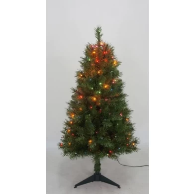 Árvore de Natal cerâmica do PVC árvore de Natal colorida ao ar livre luz