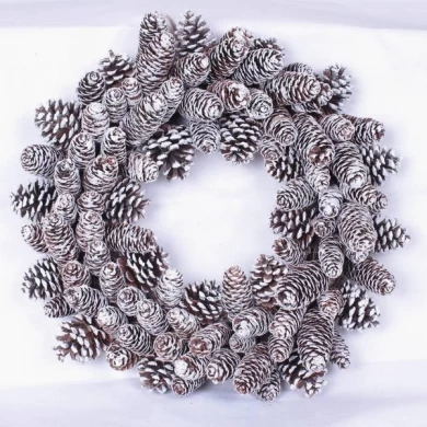 Christmas decoration pinecone wreath