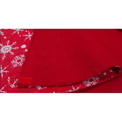 Christmas decoration supplier 48 inch red DIY felt christmas tree skirt burlap