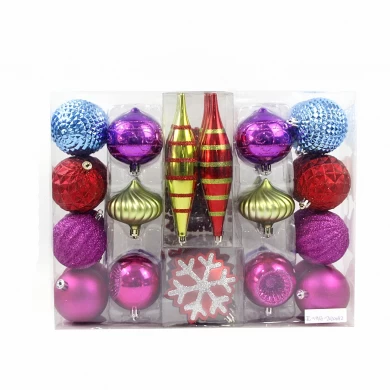 Christmas tree decoration hanging ball with PVC box