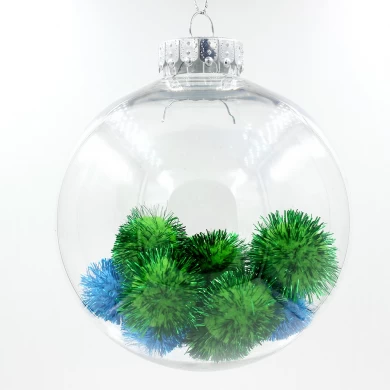 Clear Transparent Plastic Ball Christmas Ornaments