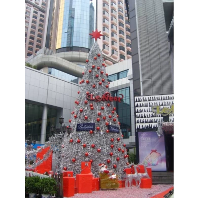 Customized 30ft led white outdoor lighted christmas tree