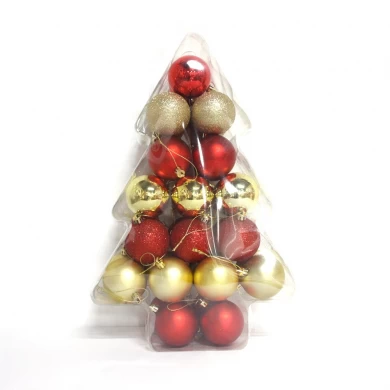 Decorative salable plastic hanging Christmas ball