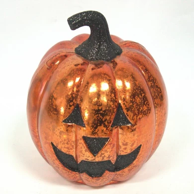 Delicate Good Quality Glass Pumpkin Ornament With Lights