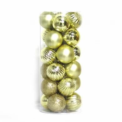 Durable shatterproof Christmas plastic ball decoration