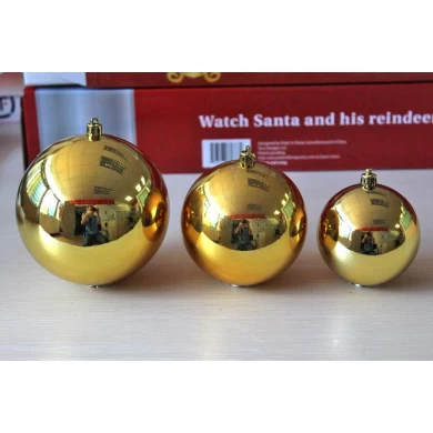 Excellent Quality Shiny Gold Plastci Xmas Ball