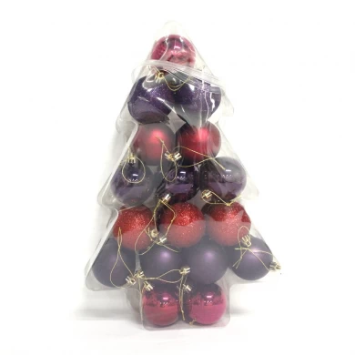 Excellent quality plastic Christmas decorative ball set