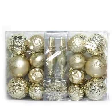 Fashionable luxury christmas plastic ball decoration