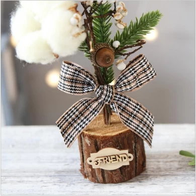 Festival decorations 25cm Christmas mini tree ornaments table top atmosphere decorate potted Christmas tree