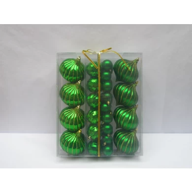Ornamento de bola de árvore de Natal de plástico qualidade fina