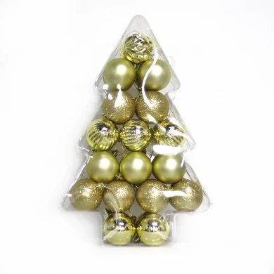 Fine quality Christmas plastic decorative hanging ball