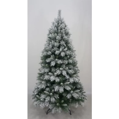 Groothandel decoratieve Floked sneeuwt PVC kunstmatige kerstboom