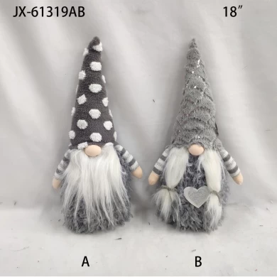 Gray Santa Claus Plush Kids Toys Christmas Decoration faceless dolls