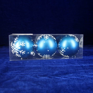Hand-painted Christmas Plastic Ball Ornament