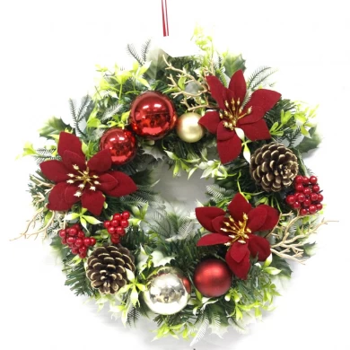 High Quality Floral Christmas Decorative Wreath