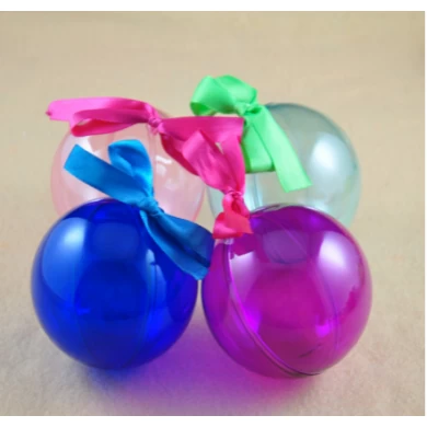 Hoge kwaliteit luxe gekleurde plastic duidelijk geopend bal