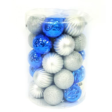 Hot Selling Colorful Christmas Ornament Plastic Ball