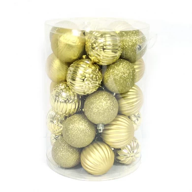 Hot Selling Colorful Christmas Ornament Plastic Ball