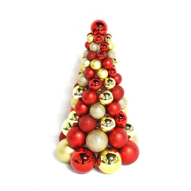 Hot selling inexpensive plastic Christmas ball tree
