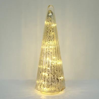 Lighted Glass Christmas Decorative Tree