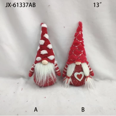 New Arrivals red Santa Claus Plush Kids Toys christmas faceless doll ornaments
