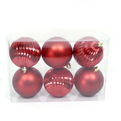 Jogo decorativo de suspensão da esfera do Natal novo do projeto