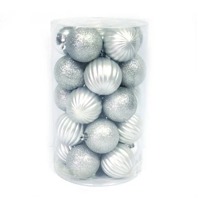 New Style Plastic Christmas Ball Ornament