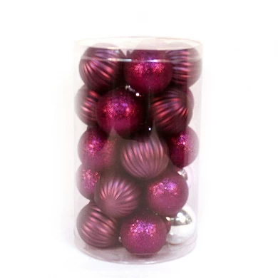 New Style Plastic Christmas Ball Ornament