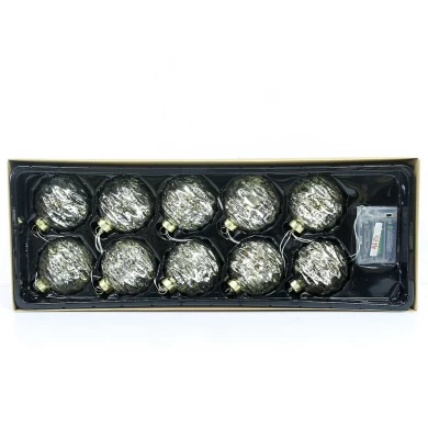 New Type Promotional Glass Lighted Ball Ornaments