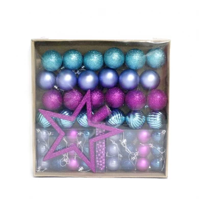 New style hot selling plastic christmas ball set
