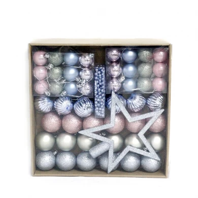 New style hot selling plastic christmas ball set