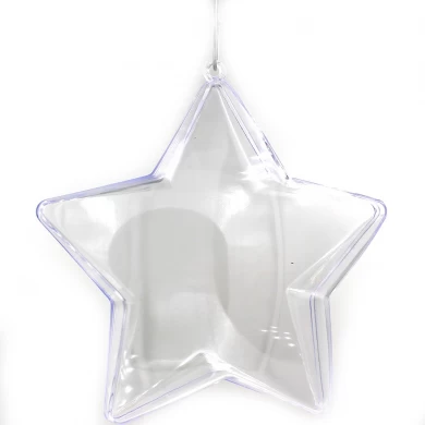 Ornamento de la bola de Navidad transparente que se puede abrir