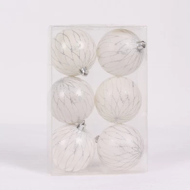 Plastic Xmas Ball Haning Ornament