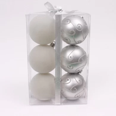 Popular durable plastic decorative christmas ball ornament